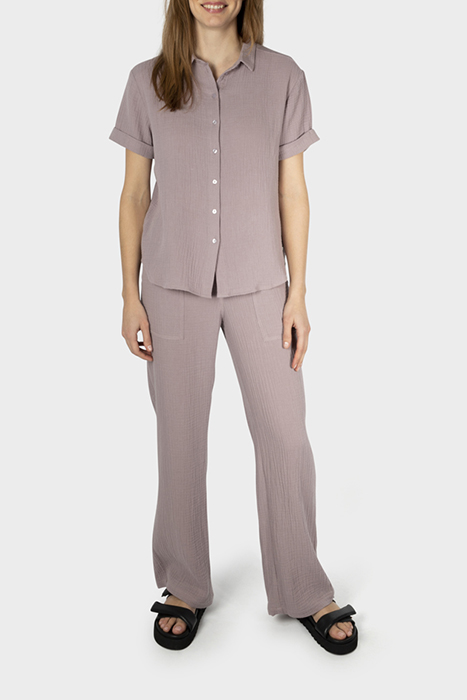 BLOUSE WOVEN 1/2 SLEEVES PURPLE DOVE 3