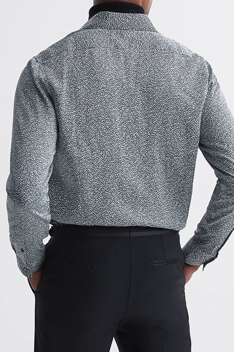 TULUM CASUAL SHIRT NAVY/IVORY 2