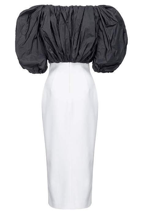 PIANOSA DRESS WHITE/BLACK 4