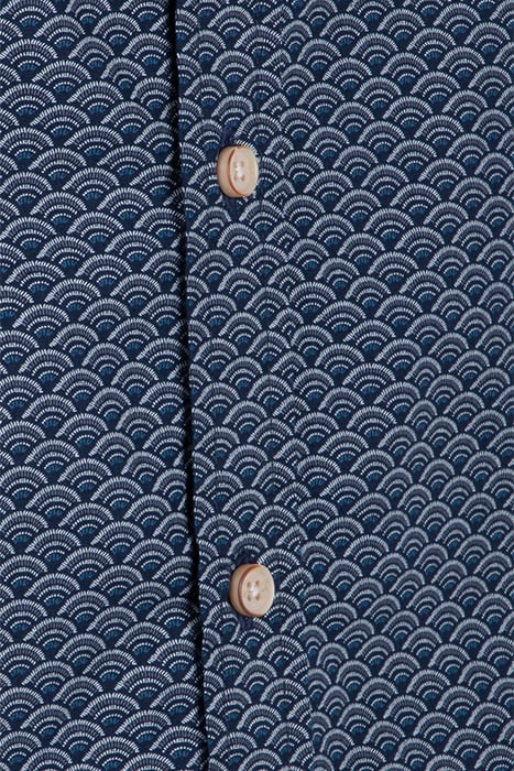 FAN GEOMETRIC PRINTED SHIRT DARK NAVY 3