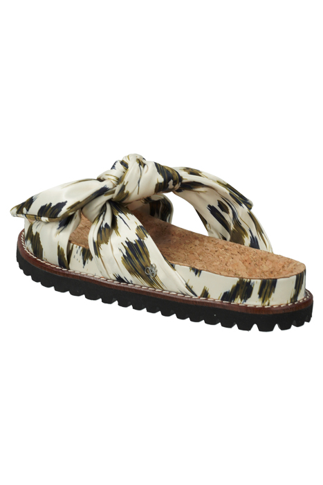 YOSI SANDAL OLIVE LIZARD PRINT 9