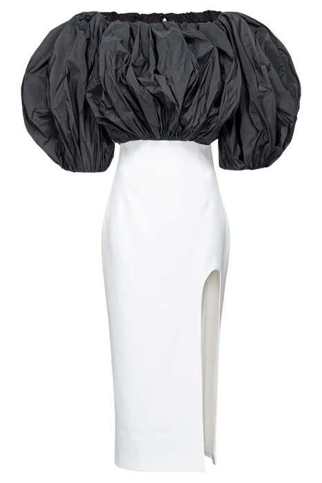 PIANOSA DRESS WHITE/BLACK 3
