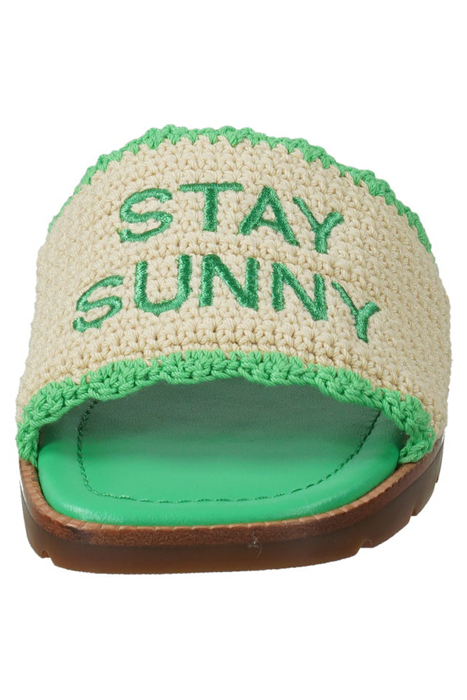 TILDA SANDAL GREEN/ECRU 10