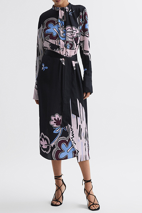 SAMARA-SCARF DRESS BLACK 1