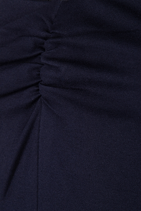 NAVY DRESS WITH BLACK LACE STRAPS 8