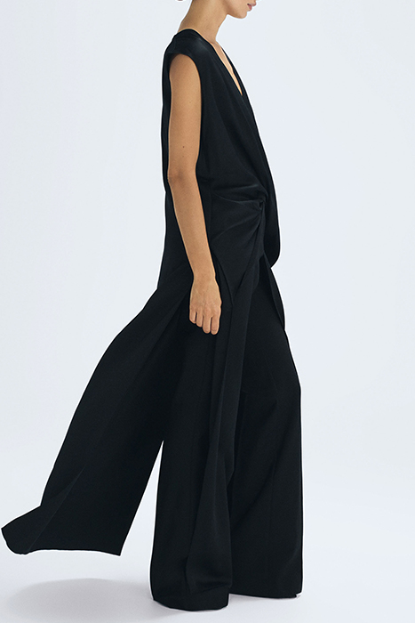 JUDY-DRAPE MAXI DRESS BLACK 4