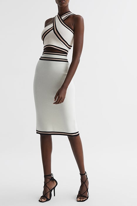 DARLA-HALTER TANK TOP CAMI IVORY 5