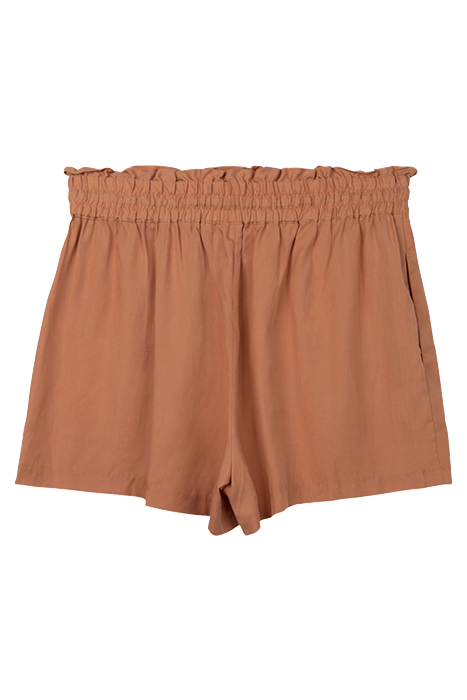 LILY ELASTIC WAIST DRAWSTRING SHORT TERRACOTA 2