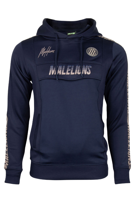 MALELIONS SPORT HOODIE WARMING UP BLUE/NAVY GOLD by Malelions