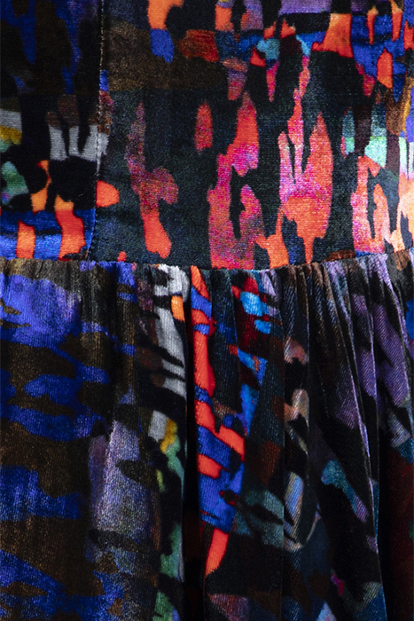 WOMEN'S LONG SLEEVE KIMONO-DRESS CAMOU PRINT 3