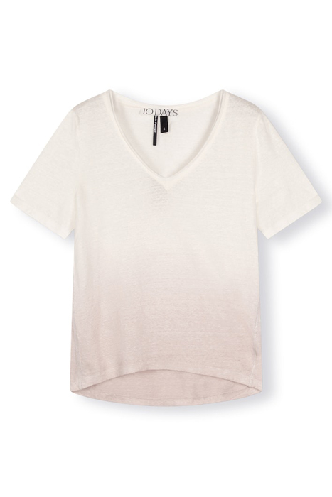 LINEN TEE DIP DYE PALE LILAC 4