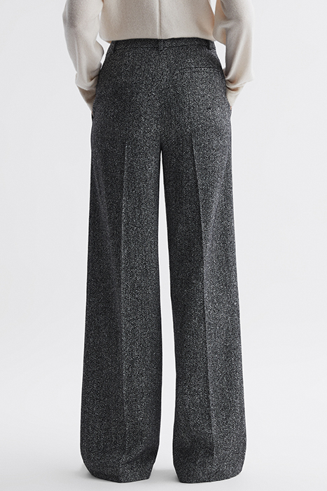 LUELLA-TEXTURE WIDE-LEG & FLARED PANTS GREY 2