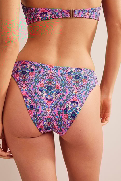 CURVED-TOP BIKINI BOTTOMS FESTIVAL PINK, VINE TERRACE 2