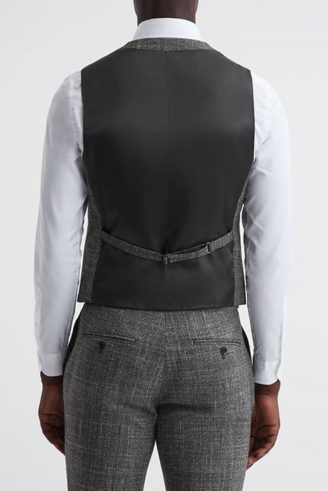 CROUPIER-BIRDS WAISTCOAT CHARCOAL 2