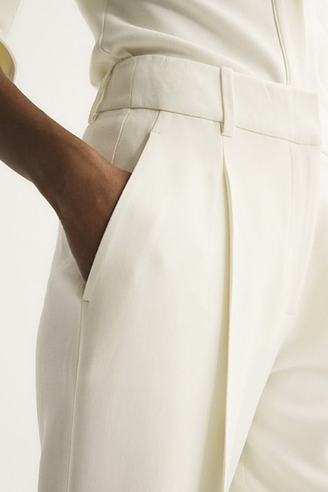 NATALIA WIDE-LEG & FLARED PANTS CREAM 5