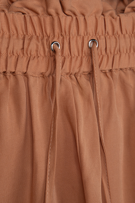 LILY ELASTIC WAIST DRAWSTRING SHORT TERRACOTA 3