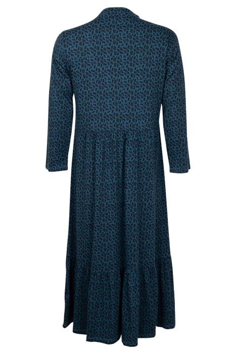 NAYA JERSEY DRESS TEAL MULTI 2