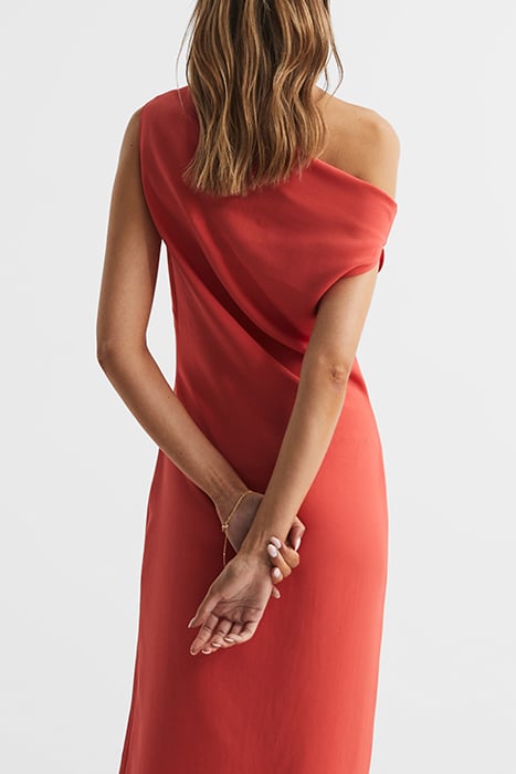 ZARIA-DRAPE DRESS CORAL 4