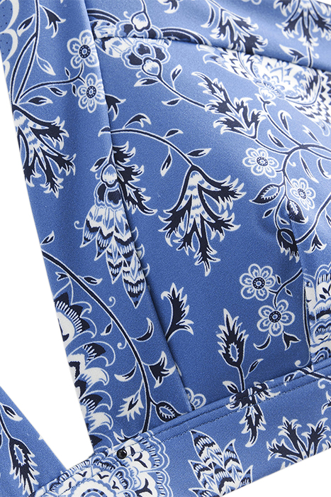 ITHACA HALTER BIKINI TOP AZURE, GARDENIA GROVE 5