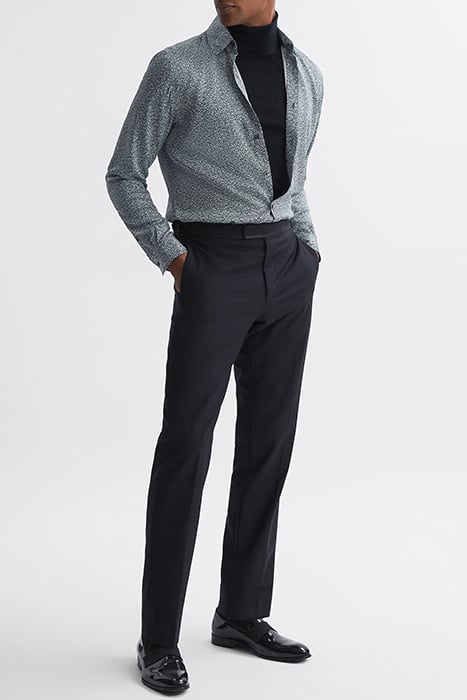 TULUM CASUAL SHIRT NAVY/IVORY 3