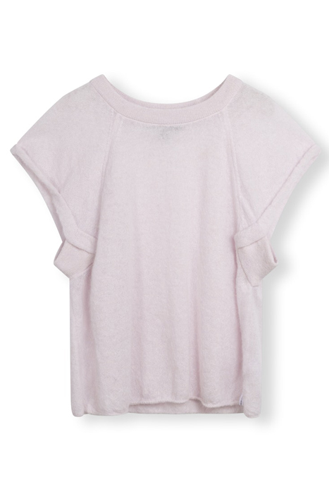 SHORTSLEEVE TOP KNIT PALE LILAC 2