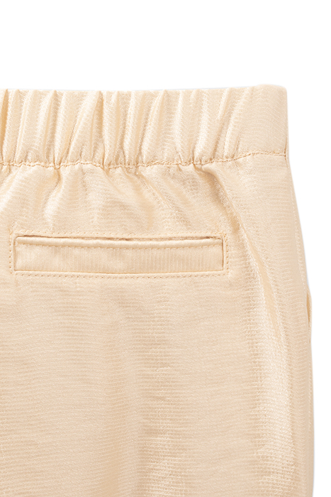 GIRL'S PALE YELLOW SATIN PANTS GOLD 4