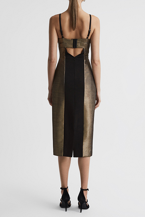 MINA-METALLIC DRESS GOLD 2