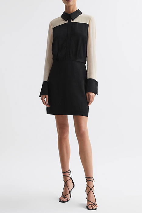 VENETO-COLOUR DRESS SHIRT BLACK 3