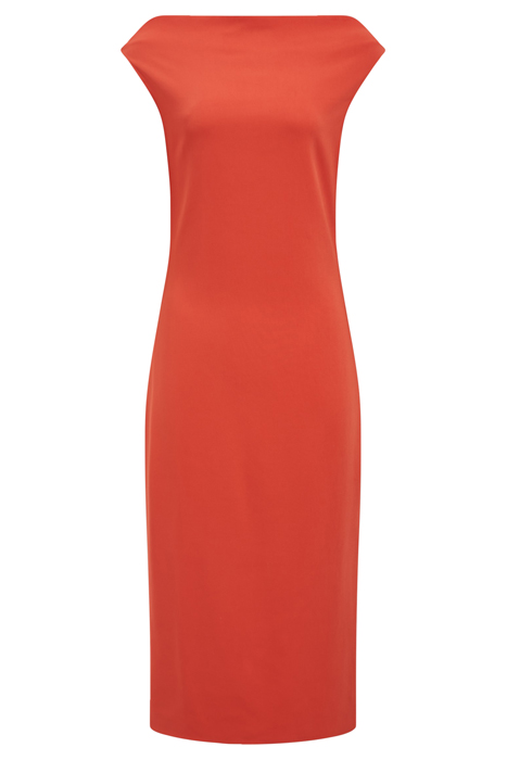 ZARIA-DRAPE DRESS CORAL 2