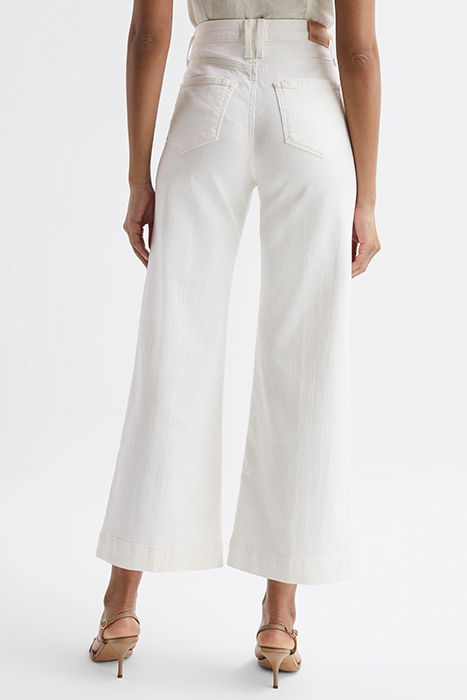 ANESSA-CROPPED WIDE-LEG & FLARED PANTS ECRU 2
