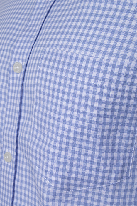 CHECKED & STRIPE POCKET SS SKY GINGHAM 3