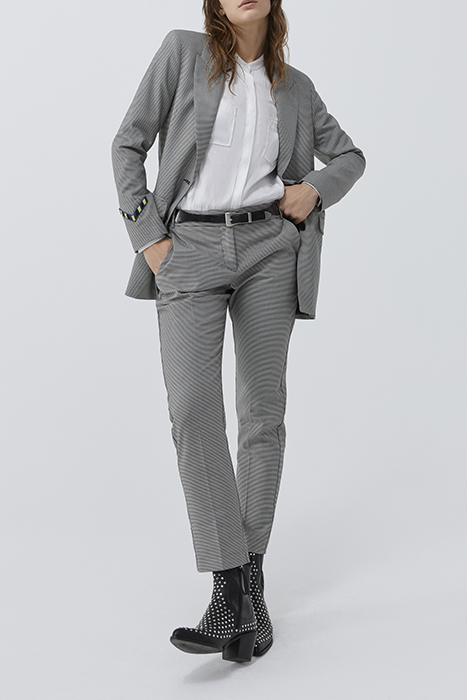 WHITE SATIN SHIRT WITH DIAMANTÉ SLOGAN ON BACK OFF-WHITE 4