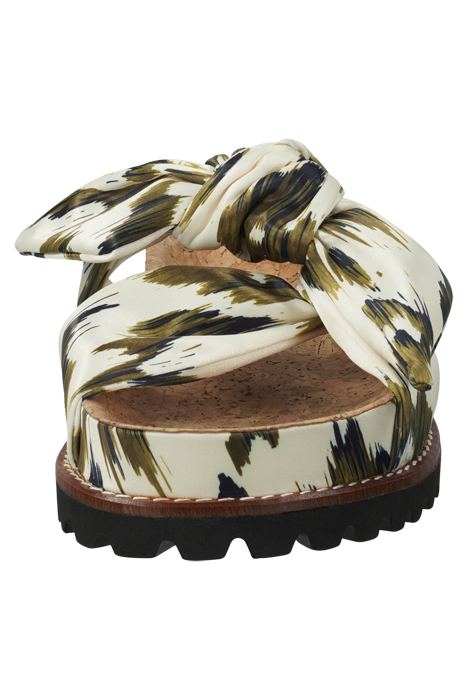 YOSI SANDAL OLIVE LIZARD PRINT 10