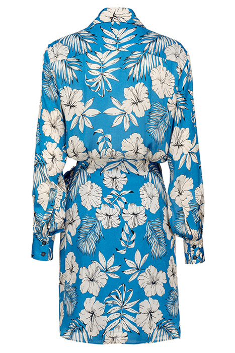 ABILITATO DRESS TURQUOISE/BUTTER/BLACK 2