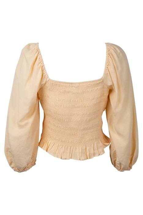 KIKI SHIRRED BABYDOLL TOP BLONDIE 2