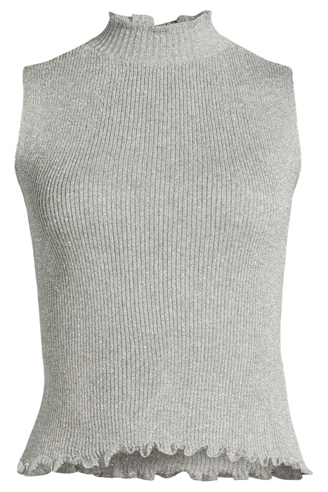 METAL KNITTED TOP LIGHT BASALT 3