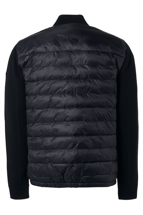 CARDIGAN KNITTED BODY WOVEN PADDED BLACK 5