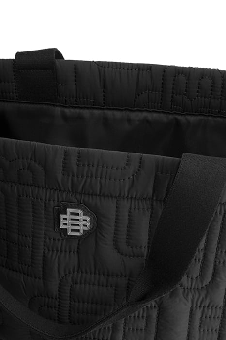 MONOGRAM QUILTED TOTE BAG BLACK 3