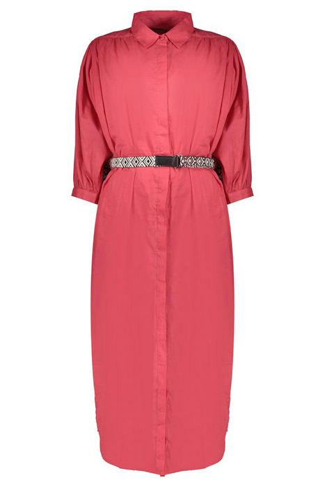 DRESS WITH BELT CORAL 3