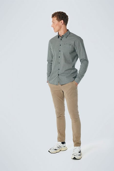 SHIRT STRETCH ALLOVER PRINTED DARK GREEN 3
