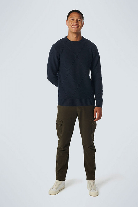 PULLOVER CREWNECK CABLE JACQUARD WITH WOOL NIGHT 3