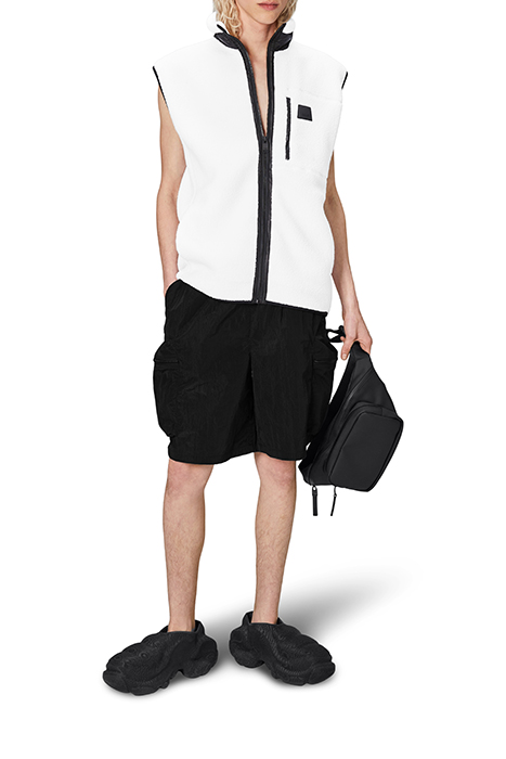 UNISEX YERMO FLEECE VEST POWDER 3