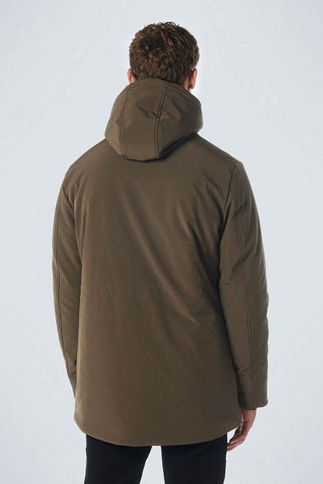 JACKET MID LONG FIT HOODED SOFTSHELL STRETCH DESERT 2