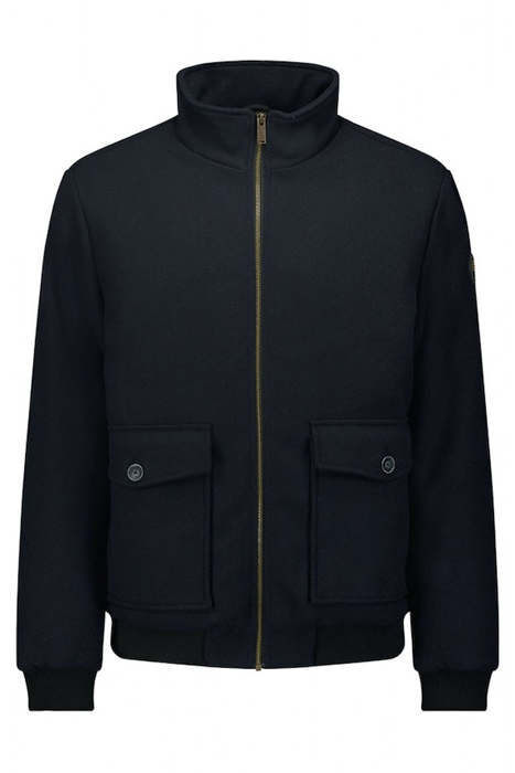 JACKET SHORT FIT WITH WOOL 2 COLOURED TWILL NIGHT 4