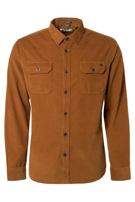 SHIRT CORDUROY SOLID CARAMEL 4