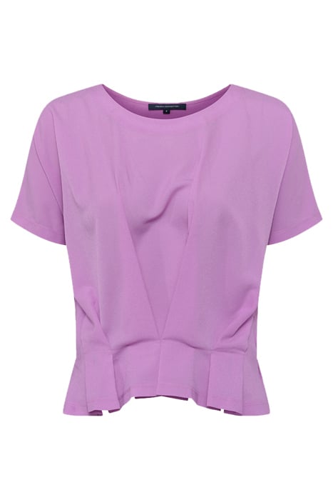 AUGUSTA PLEAT PEPLUM HEM TOP PINK VIOLET 3