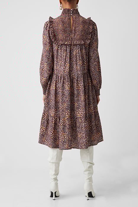 PF FAITH FIL COUPE DRESS BITTER CHOC/SATSUMA 2