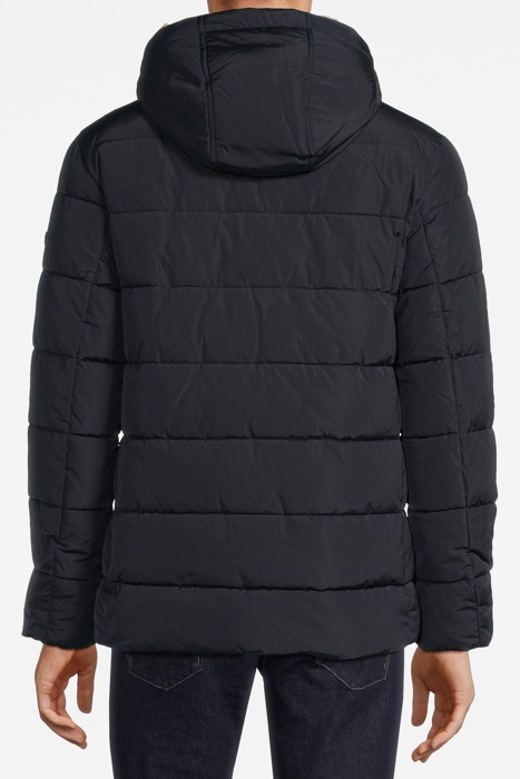 NYLON HOODED BOMBER BLACK IRIS (NAVY) 2