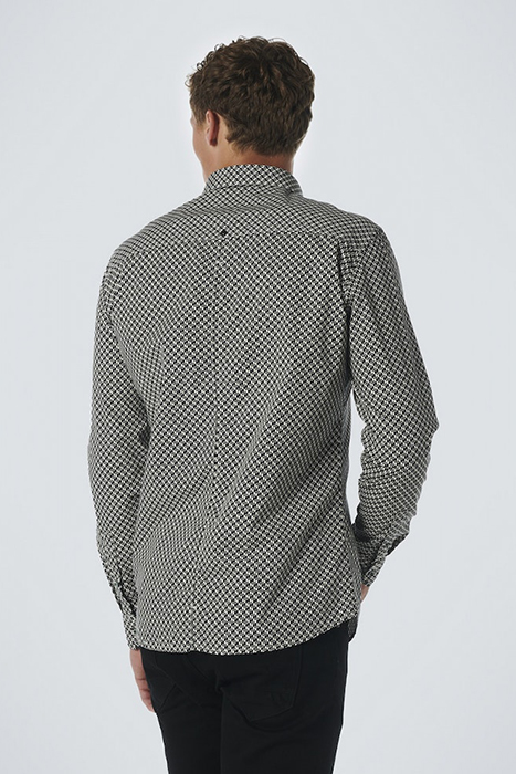 SHIRT STRETCH ALLOVER PRINTED BLACK 2