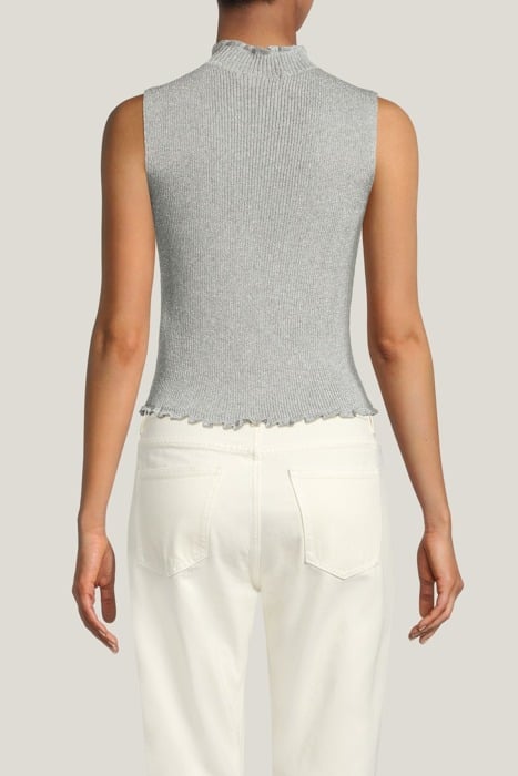 METAL KNITTED TOP LIGHT BASALT 2